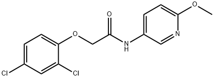 2-(2,4-DICHLOROPHENOXY)-N-(6-METHOXY(3-PYRIDYL))ETHANAMIDE Struktur