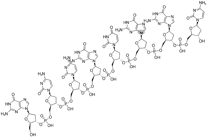 GCCGCGGC, 5'-NON-PHOSPHORYLATED Struktur