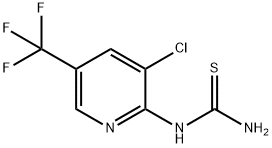 N-[3-CHLORO-5-(TRIFLUOROMETHYL)-2-PYRIDINYL]THIOUREA Struktur