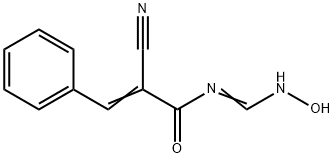 2-CYANO-N-[(HYDROXYIMINO)METHYL]-3-PHENYLACRYLAMIDE Struktur