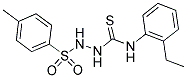 N-(2-ETHYLPHENYL)-2-[(4-METHYLPHENYL)SULFONYL]HYDRAZINECARBOTHIOAMIDE Struktur