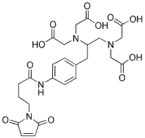 1-[4-(3-MALEIMIDOPROPYL)AMIDOBENZYL]ETHYLENEDIAMINE-N,N,N',N'-TETRAACETIC ACID Struktur