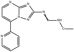 N'-METHOXY-N-[7-(2-PYRIDINYL)[1,2,4]TRIAZOLO[1,5-A]PYRIMIDIN-2-YL]IMINOFORMAMIDE Struktur