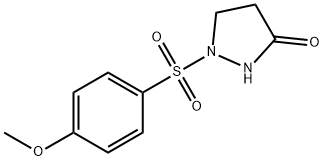 1-[(4-METHOXYPHENYL)SULFONYL]TETRAHYDRO-3H-PYRAZOL-3-ONE Struktur