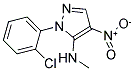 1-(2-CHLOROPHENYL)-N-METHYL-4-NITRO-1H-PYRAZOL-5-AMINE Struktur