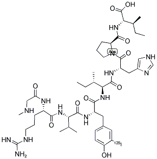 ANGIOTENSIN II, (SAR1,ILE8), [3-(125I)TYR 4] Struktur