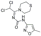 N-[2,2-DICHLORO-1-(1,4-THIAZINAN-4-YL)ETHYLIDENE]-N'-(5-METHYLISOXAZOL-3-YL)UREA Struktur