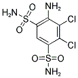 4-AMINO-5,6-DICHLOROBENZENE-1,3-DISULFONAMIDE Struktur