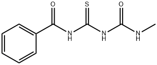 1-([(([(METHYLAMINO)CARBONYL]AMINO)CARBOTHIOYL)AMINO]CARBONYL)BENZENE Struktur