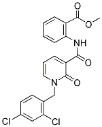 METHYL 2-(([1-(2,4-DICHLOROBENZYL)-2-OXO-1,2-DIHYDRO-3-PYRIDINYL]CARBONYL)AMINO)BENZENECARBOXYLATE Struktur