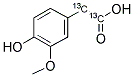 4-HYDROXY-3-METHOXYPHENYLACETIC ACID (1,2-13C2) Struktur