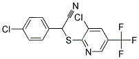 2-(4-CHLOROPHENYL)-2-([3-CHLORO-5-(TRIFLUOROMETHYL)-2-PYRIDINYL]SULFANYL)ACETONITRILE Struktur