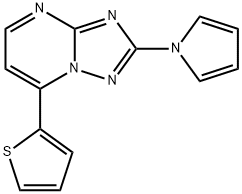 2-(1H-PYRROL-1-YL)-7-(2-THIENYL)[1,2,4]TRIAZOLO[1,5-A]PYRIMIDINE Struktur