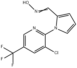 1-[3-CHLORO-5-(TRIFLUOROMETHYL)-2-PYRIDINYL]-1H-PYRROLE-2-CARBALDEHYDE OXIME Struktur