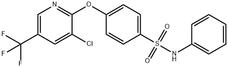 4-([3-CHLORO-5-(TRIFLUOROMETHYL)-2-PYRIDINYL]OXY)-N-PHENYLBENZENESULFONAMIDE Struktur