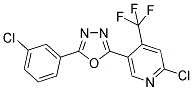 2-(3-CHLOROPHENYL)-5-[6-CHLORO-4-(TRIFLUOROMETHYL)-3-PYRIDYL]-1,3,4-OXADIAZOLE Struktur