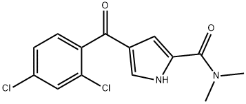 4-(2,4-DICHLOROBENZOYL)-N,N-DIMETHYL-1H-PYRROLE-2-CARBOXAMIDE Struktur