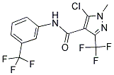 5-CHLORO-1-METHYL-3-(TRIFLUOROMETHYL)-N-[3-(TRIFLUOROMETHYL)PHENYL]-1H-PYRAZOLE-4-CARBOXAMIDE Struktur