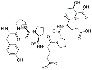 H-TYR-PRO-PRO-GLU-PRO-GLU-THR-OH Struktur