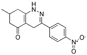 7-METHYL-3-(4-NITROPHENYL)-1,4,6,7,8-PENTAHYDROCINNOLIN-5-ONE Struktur