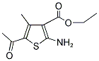 5-ACETYL-2-AMINO-4-METHYL-THIOPHENE-3-CARBOXYLIC ACID ETHYL ESTER Struktur