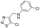 3-CHLORO-N-[(5-CHLORO-1,2,3-THIADIAZOL-4-YL)METHYL]ANILINE Struktur