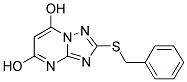 2-(BENZYLSULFANYL)[1,2,4]TRIAZOLO[1,5-A]PYRIMIDINE-5,7-DIOL Struktur