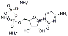 CYTIDINE 5'-DIPHOSPHATE, TRIAMMONIUM SALT, [2-14C]- Struktur