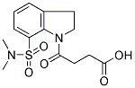 7-(DIMETHYLAMINOSULPHONYL)-2,3-DIHYDRO-C-OXO-1-(1H)-INDOLEBUTANOIC ACID Struktur