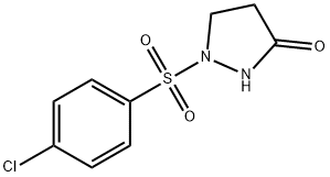 1-[(4-CHLOROPHENYL)SULFONYL]TETRAHYDRO-3H-PYRAZOL-3-ONE Struktur