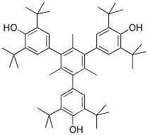 2,4,6-TRIS(3,5-DI-TERT-BUTYL-4-HYDROXYPHENYL)MESITYLENE Struktur