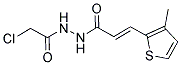 N'1-(2-CHLOROACETYL)-3-(3-METHYL-2-THIENYL)PROP-2-ENOHYDRAZIDE Struktur