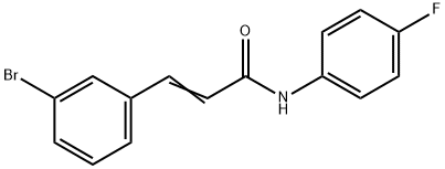 3-(3-BROMOPHENYL)-N-(4-FLUOROPHENYL)ACRYLAMIDE Struktur