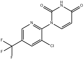 1-[3-CHLORO-5-(TRIFLUOROMETHYL)-2-PYRIDINYL]-2,4(1H,3H)-PYRIMIDINEDIONE Struktur