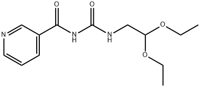 N-(2,2-DIETHOXYETHYL)-N'-(3-PYRIDINYLCARBONYL)UREA Struktur