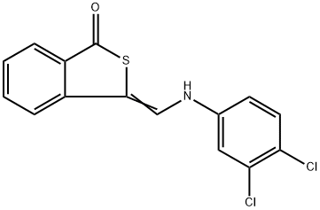 3-[(3,4-DICHLOROANILINO)METHYLENE]-2-BENZOTHIOPHEN-1(3H)-ONE Struktur