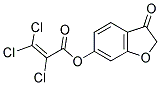 3-OXO-2,3-DIHYDROBENZO[B]FURAN-6-YL 2,3,3-TRICHLOROACRYLATE Struktur