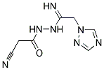 2-CYANO-N'-[2-(1H-1,2,4-TRIAZOL-1-YL)ETHANIMIDOYL]ACETOHYDRAZIDE Struktur