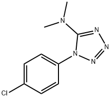 1-(4-CHLOROPHENYL)-N,N-DIMETHYL-1H-1,2,3,4-TETRAAZOL-5-AMINE Struktur