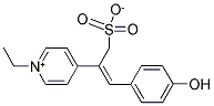 2-(1-ETHYLPYRIDINIUM-4-YL)-3-(4-HYDROXYPHENYL)PROP-2-ENE-1-SULFONATE Struktur