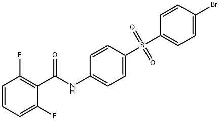 N-(4-[(4-BROMOPHENYL)SULFONYL]PHENYL)-2,6-DIFLUOROBENZENECARBOXAMIDE Struktur