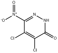 4,5-DICHLORO-6-NITRO-2,3-DIHYDROPYRIDAZIN-3-ONE Structure