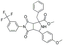 METHYL 1-BENZYL-3-(4-METHOXYPHENYL)-4,6-DIOXO-5-[3-(TRIFLUOROMETHYL)PHENYL]OCTAHYDROPYRROLO[3,4-C]PYRROLE-1-CARBOXYLATE Struktur