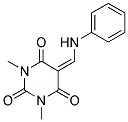 5-(ANILINOMETHYLENE)-1,3-DIMETHYL-2,4,6(1H,3H,5H)-PYRIMIDINETRIONE Struktur