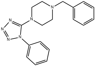 1-BENZYL-4-(1-PHENYL-1H-1,2,3,4-TETRAAZOL-5-YL)PIPERAZINE Struktur