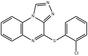 2-CHLOROPHENYL [1,2,4]TRIAZOLO[4,3-A]QUINOXALIN-4-YL SULFIDE Struktur