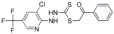 2-OXO-2-PHENYLETHYL 2-[3-CHLORO-5-(TRIFLUOROMETHYL)-2-PYRIDINYL]-1-HYDRAZINECARBODITHIOATE Struktur