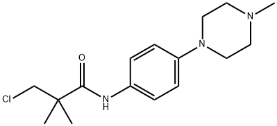 3-CHLORO-2,2-DIMETHYL-N-[4-(4-METHYLPIPERAZINO)PHENYL]PROPANAMIDE Struktur