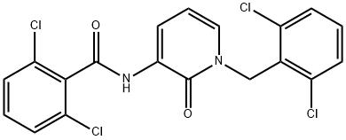 2,6-DICHLORO-N-[1-(2,6-DICHLOROBENZYL)-2-OXO-1,2-DIHYDRO-3-PYRIDINYL]BENZENECARBOXAMIDE Struktur