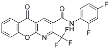 N-(2,4-DIFLUOROPHENYL)-5-OXO-2-(TRIFLUOROMETHYL)-5H-CHROMENO[2,3-B]PYRIDINE-3-CARBOXAMIDE Struktur